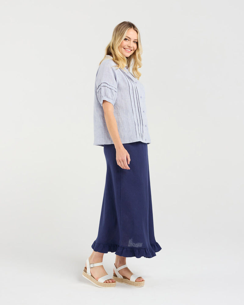 Regina Button Front Top