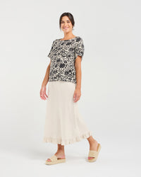 Lydia Frill Trim Top