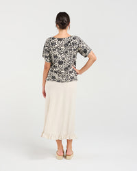 Lydia Frill Trim Top