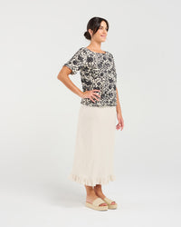 Lydia Frill Trim Top
