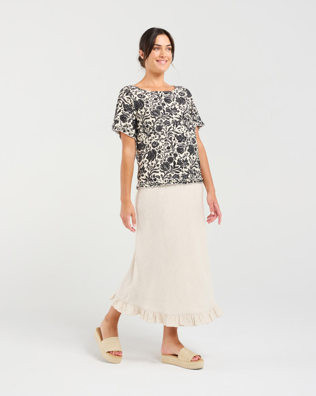 Lydia Frill Trim Top