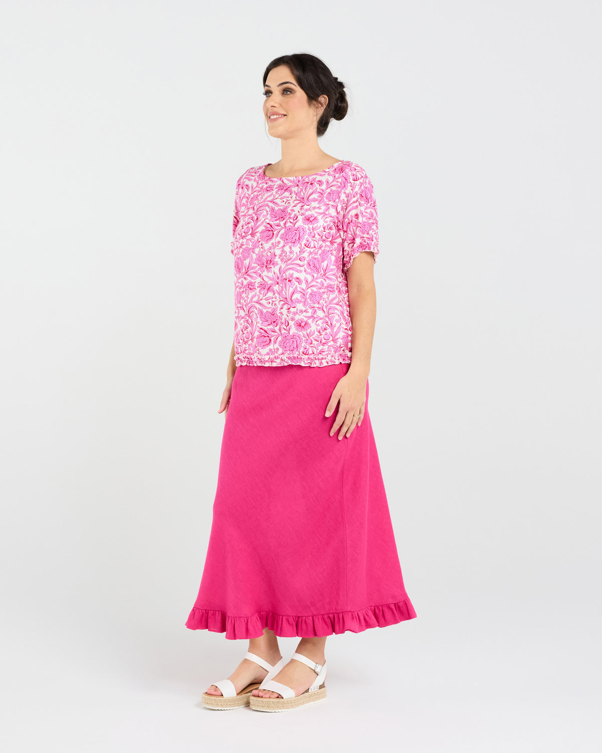 Lydia Frill Trim Top