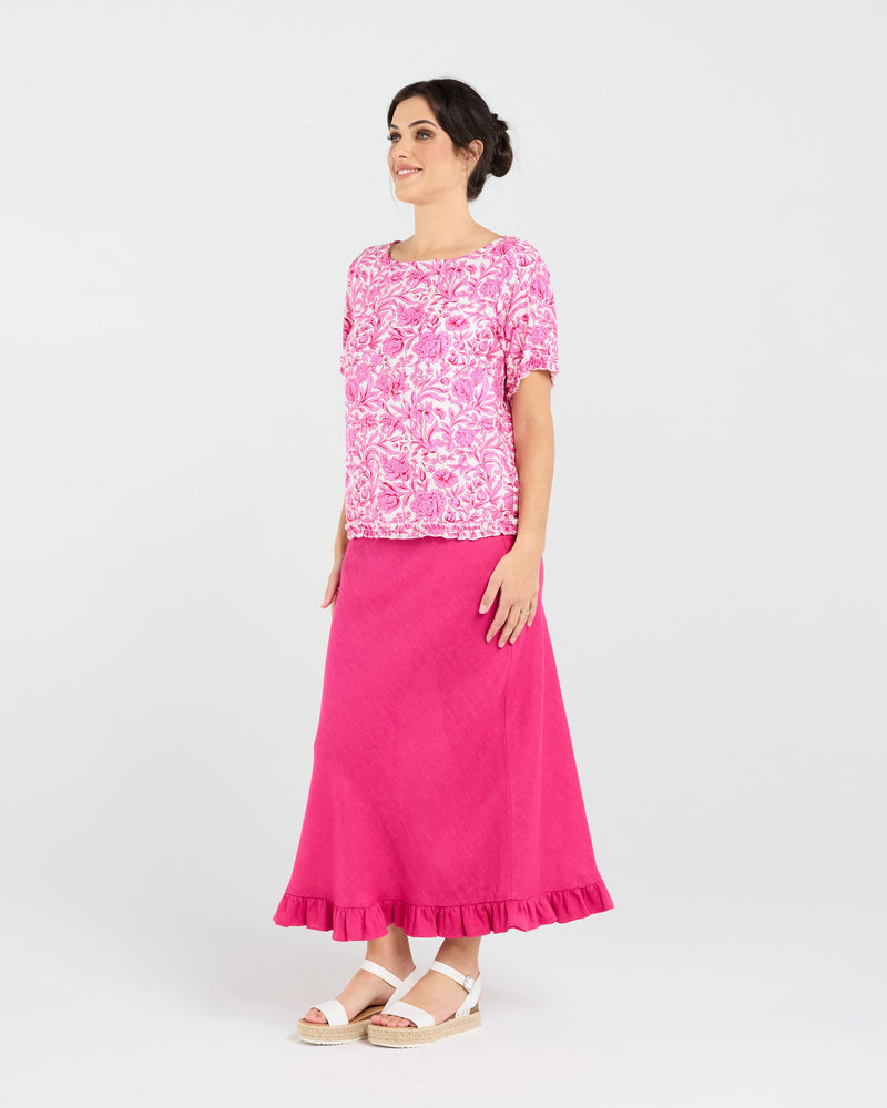 Lydia Frill Trim Top