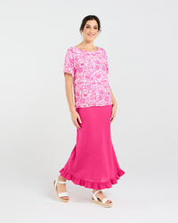 Lydia Frill Trim Top