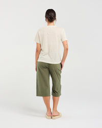 Suzette Linen Blend Stripe T-shirt