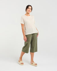 Suzette Linen Blend Stripe T-shirt