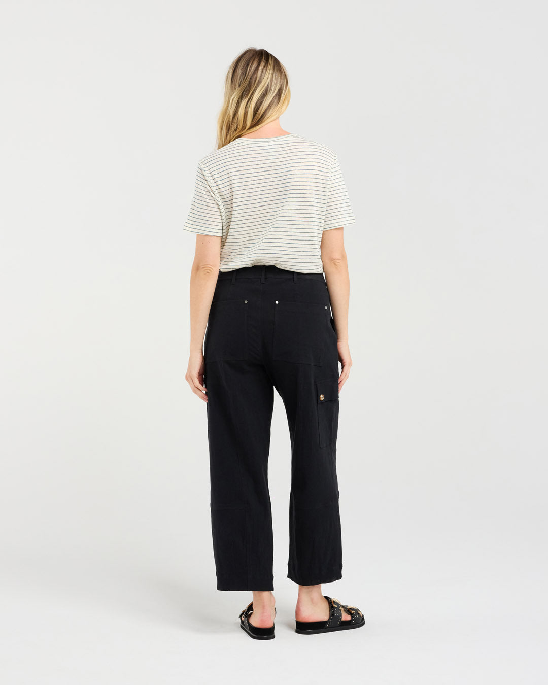 Suzette Linen Blend Stripe T-shirt