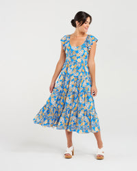 Brielle Flutter Sleeve Dress