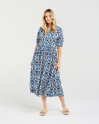 Genevieve Button Placket Dress