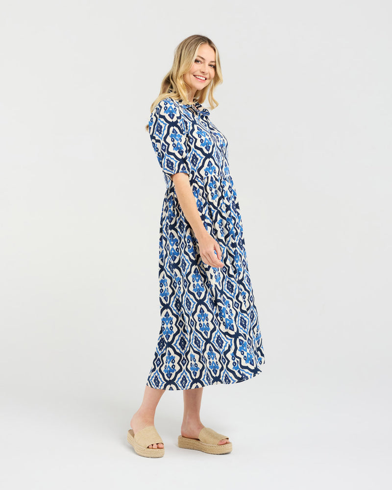 Genevieve Button Placket Dress