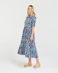 Genevieve Button Placket Dress