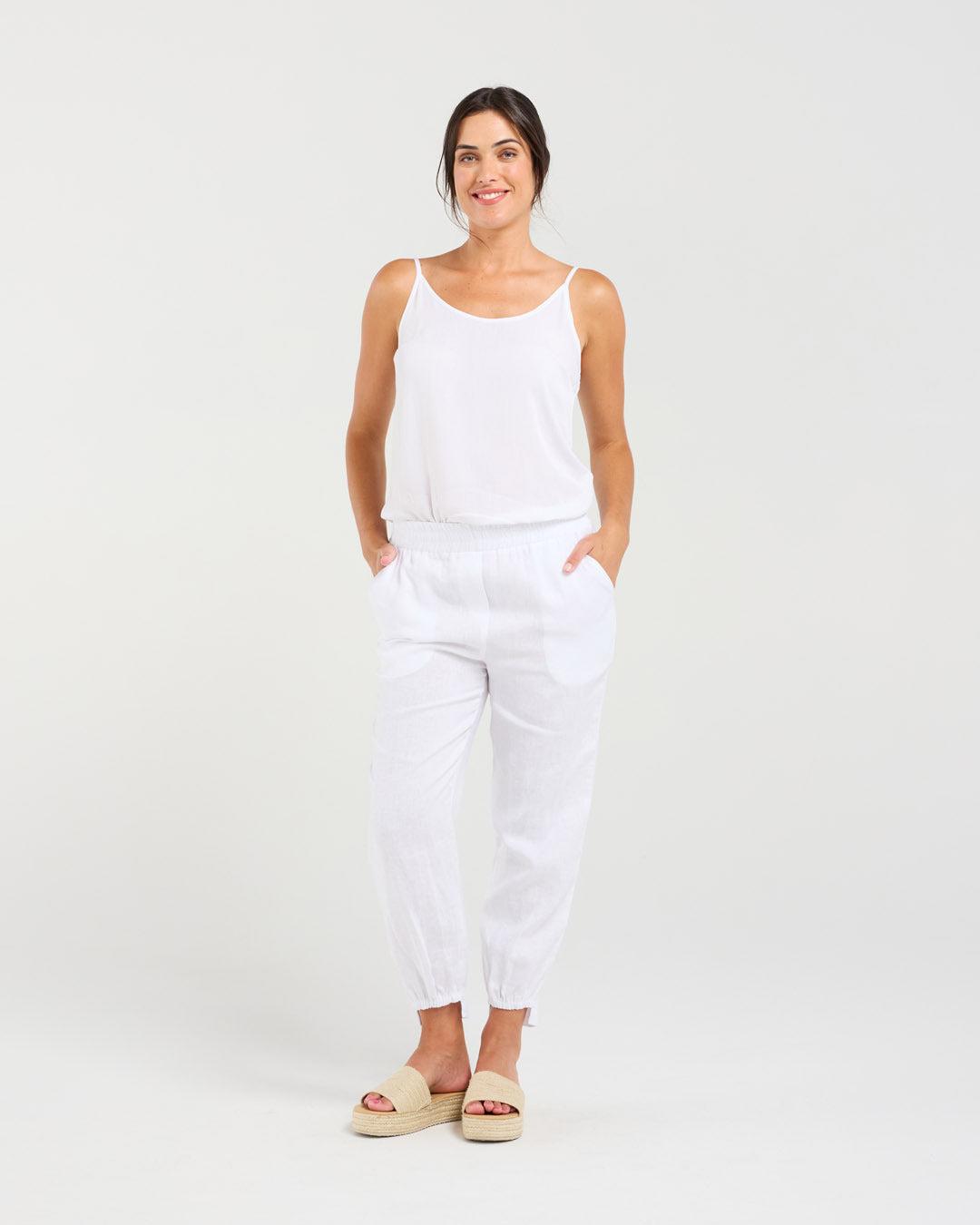 Carmen Gathered Front Hem Pant
