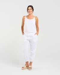 Carmen Gathered Front Hem Pant