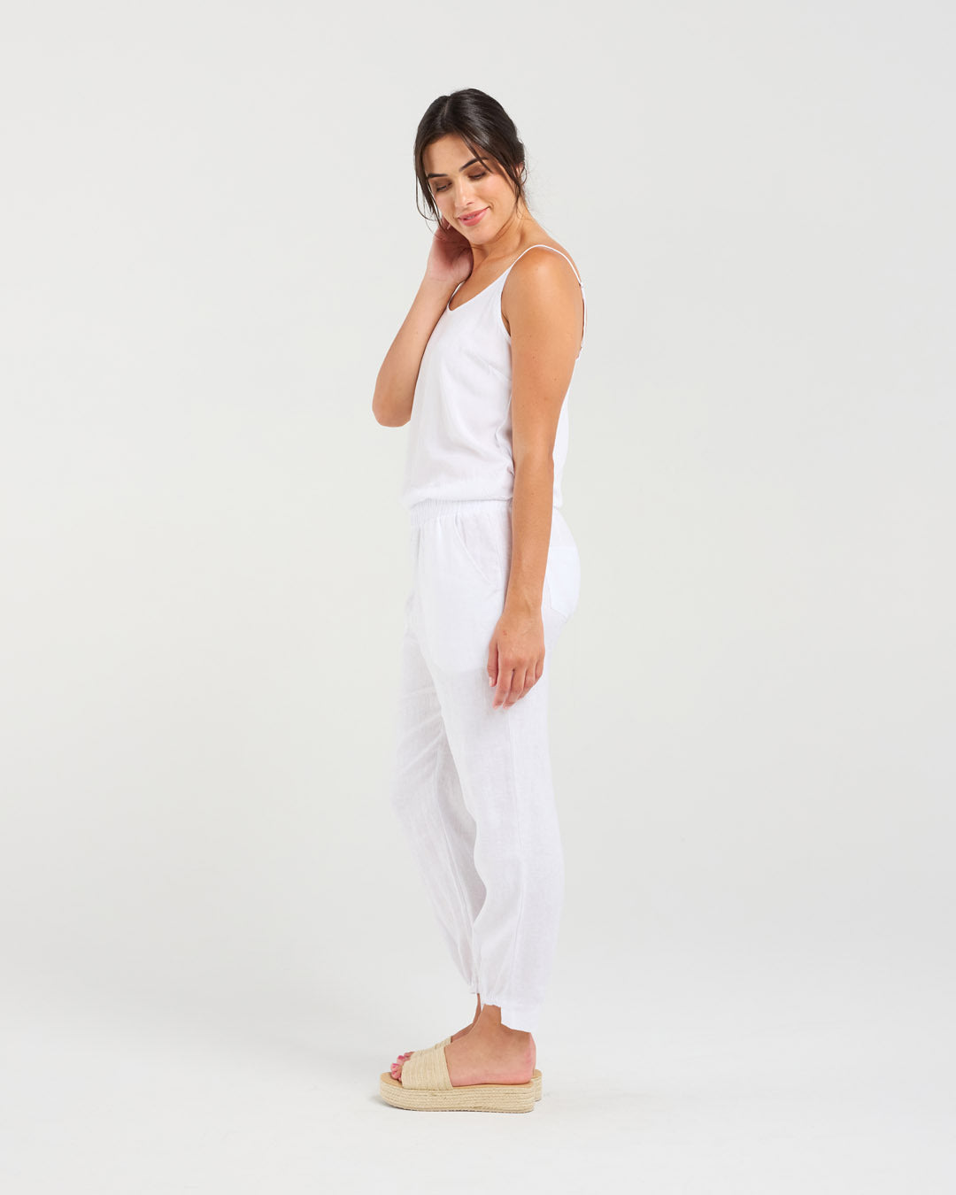Carmen Gathered Front Hem Pant