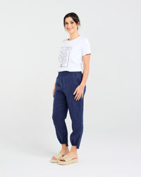 Carmen Gathered Front Hem Pant