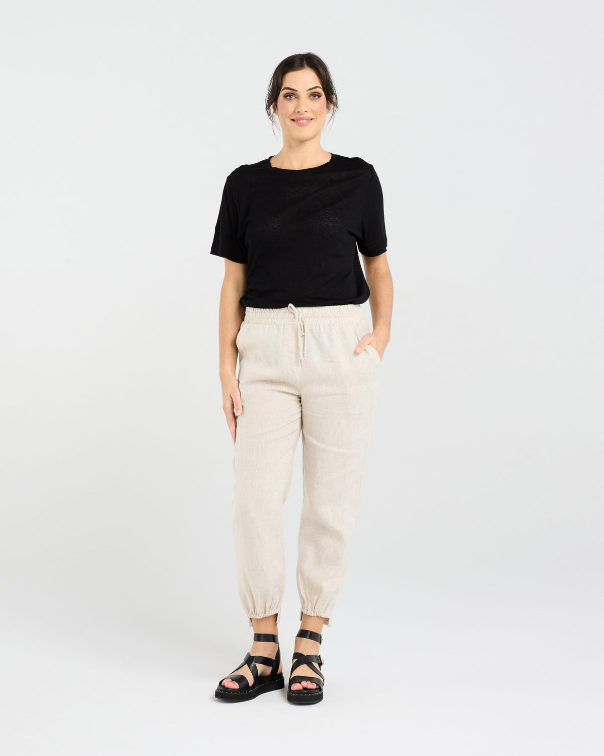 Carmen Gathered Front Hem Pant