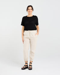 Carmen Gathered Front Hem Pant