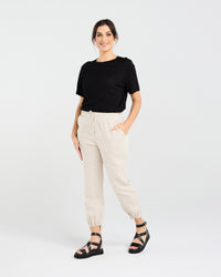 Carmen Gathered Front Hem Pant