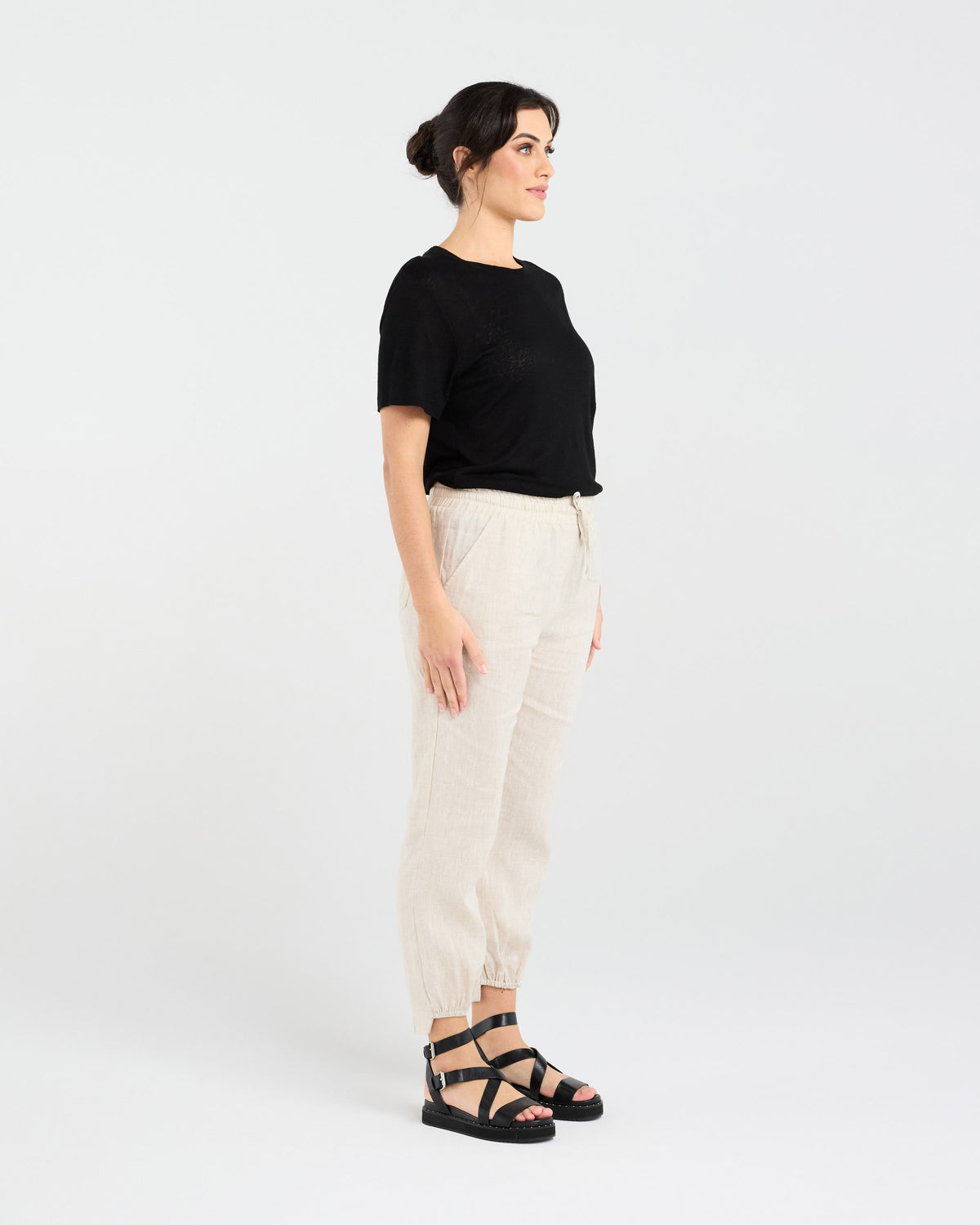Carmen Gathered Front Hem Pant
