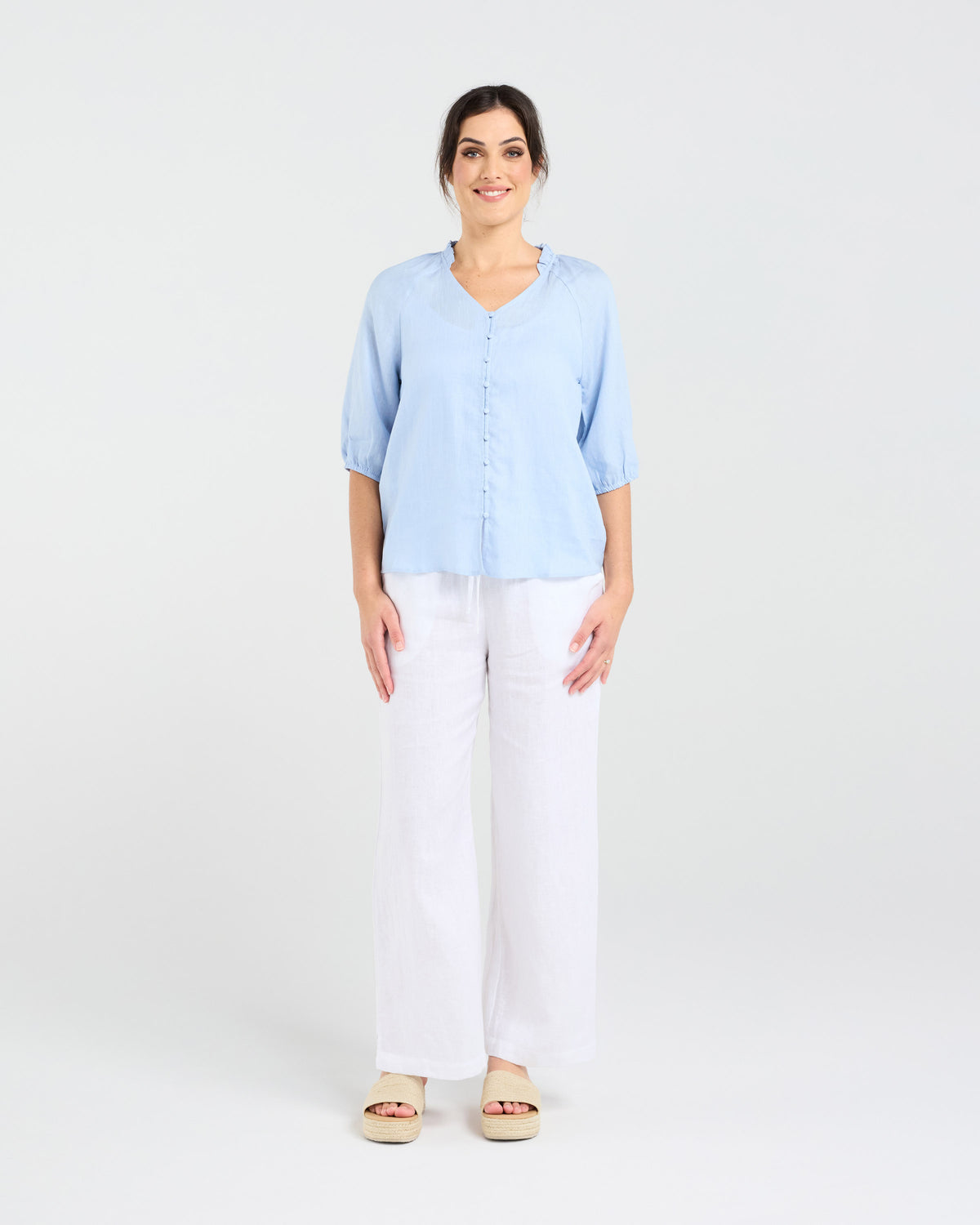 Justine Frill Neck Blouse