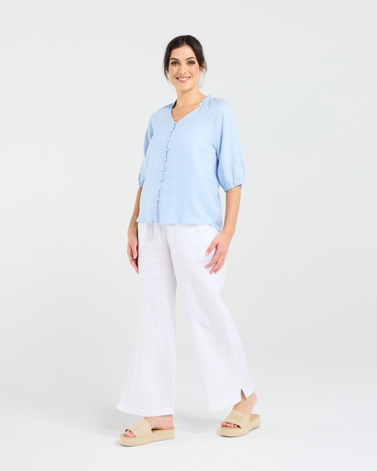 Justine Frill Neck Blouse