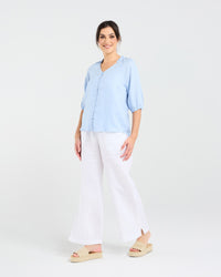 Justine Frill Neck Blouse
