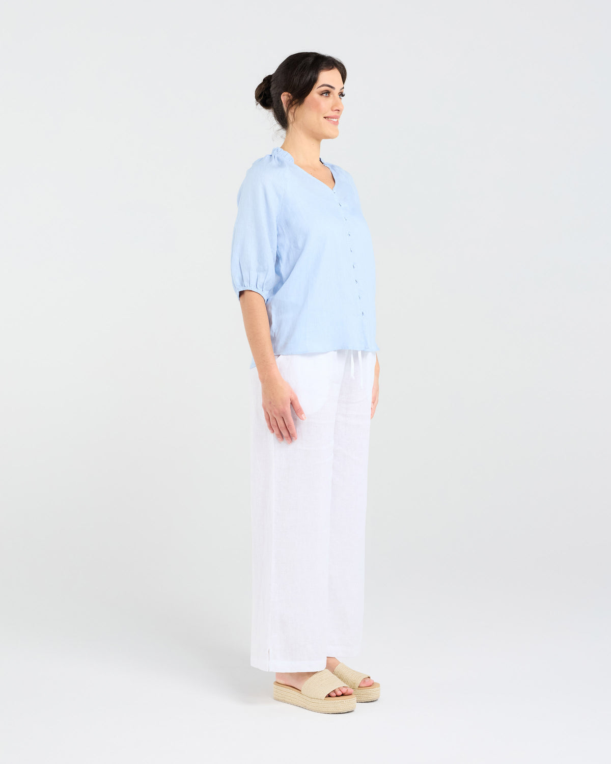Justine Frill Neck Blouse