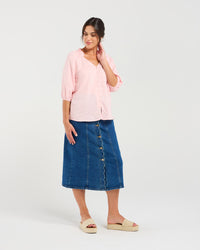 Justine Frill Neck Blouse