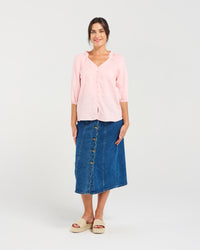 Justine Frill Neck Blouse