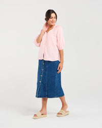 Justine Frill Neck Blouse