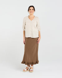 Justine Frill Neck Blouse