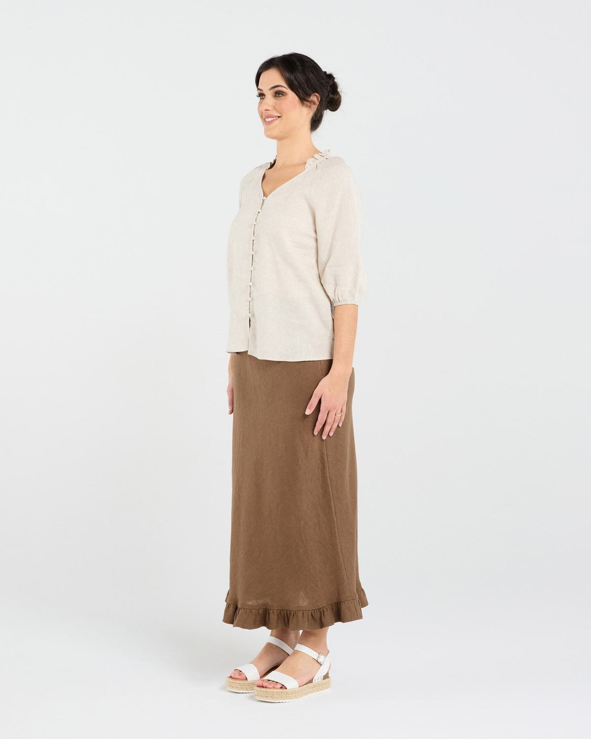 Justine Frill Neck Blouse