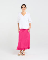 Justine Frill Neck Blouse
