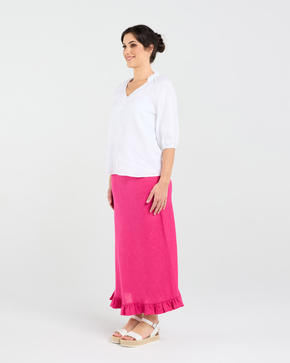 Justine Frill Neck Blouse