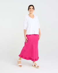 Justine Frill Neck Blouse