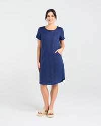 Dianne Short Sleeve Panelled Dress