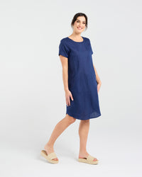 Dianne Short Sleeve Panelled Dress