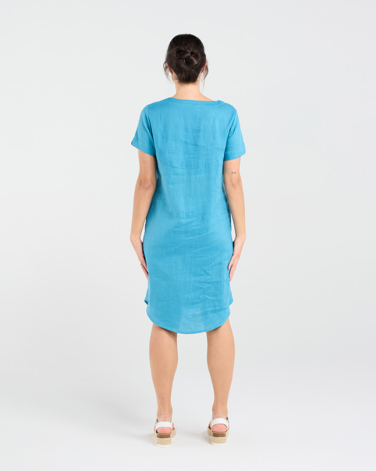 Dianne Short Sleeve Panelled Dress