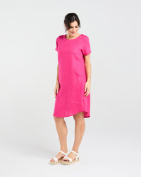 Dianne Short Sleeve Panelled Dress