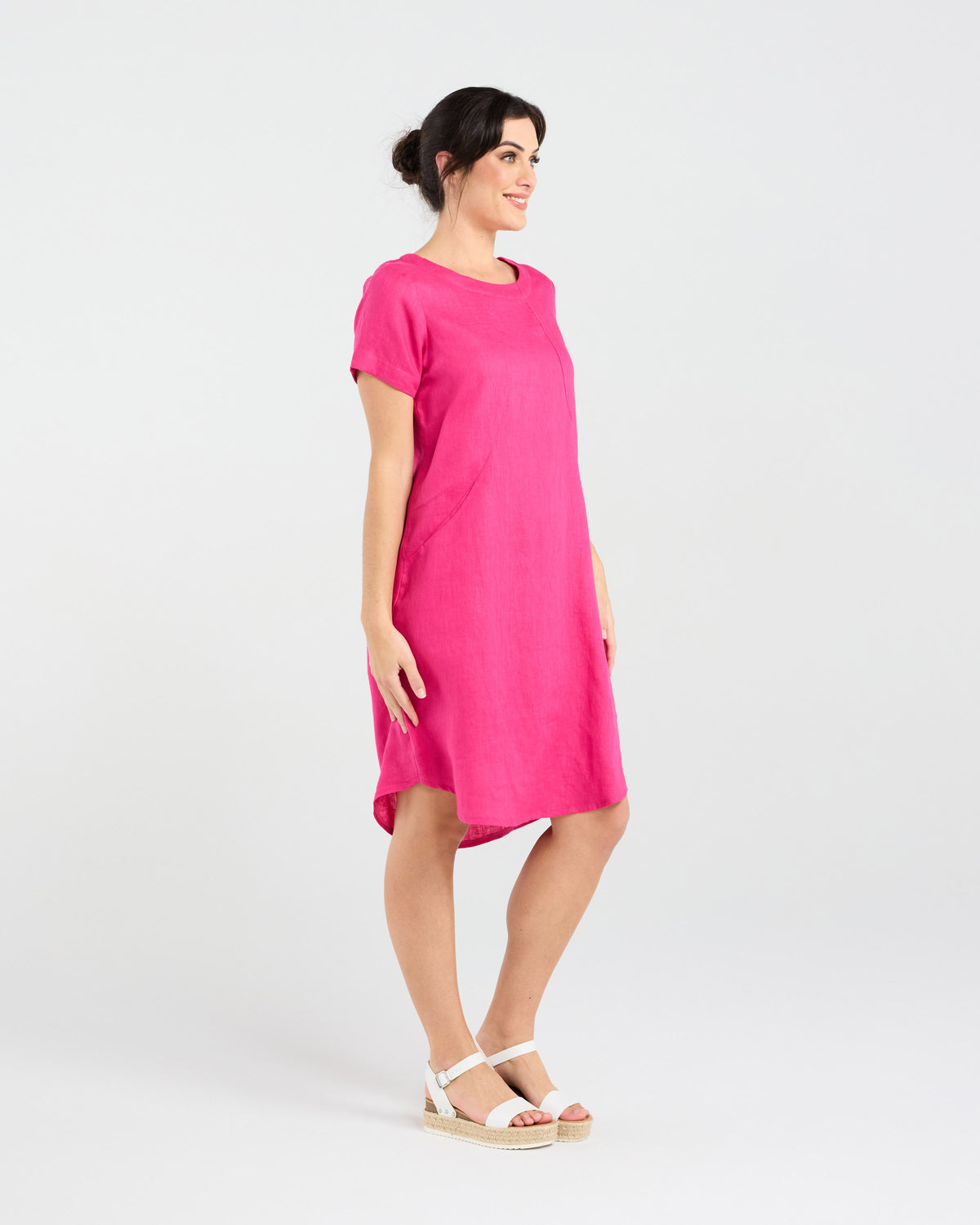 Dianne Short Sleeve Panelled Dress