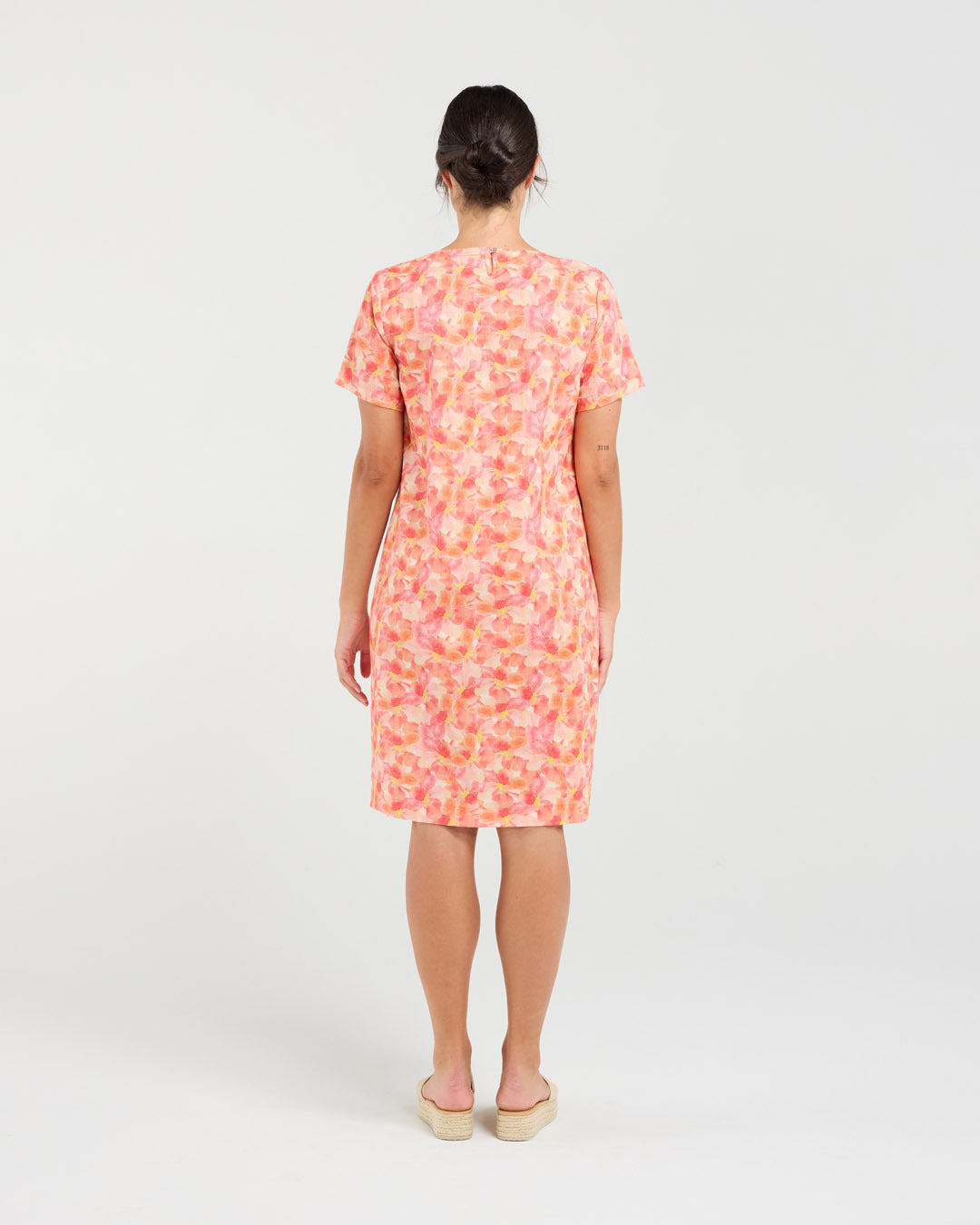 Alexia Printed Linen/Cotton Dress