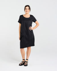 Lilian Linen Bubble Hem Dress