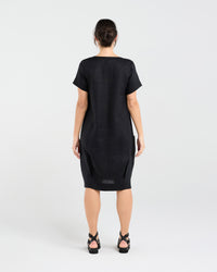 Lilian Linen Bubble Hem Dress