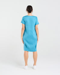 Lilian Linen Bubble Hem Dress