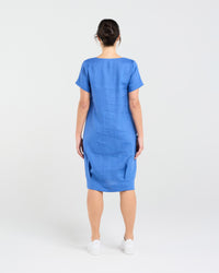 Lilian Linen Bubble Hem Dress