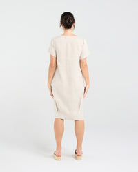 Lilian Linen Bubble Hem Dress