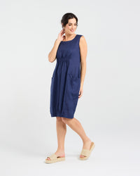Marcella Two Pocket Elastic Waist Dress