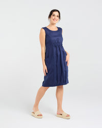 Marcella Two Pocket Elastic Waist Dress