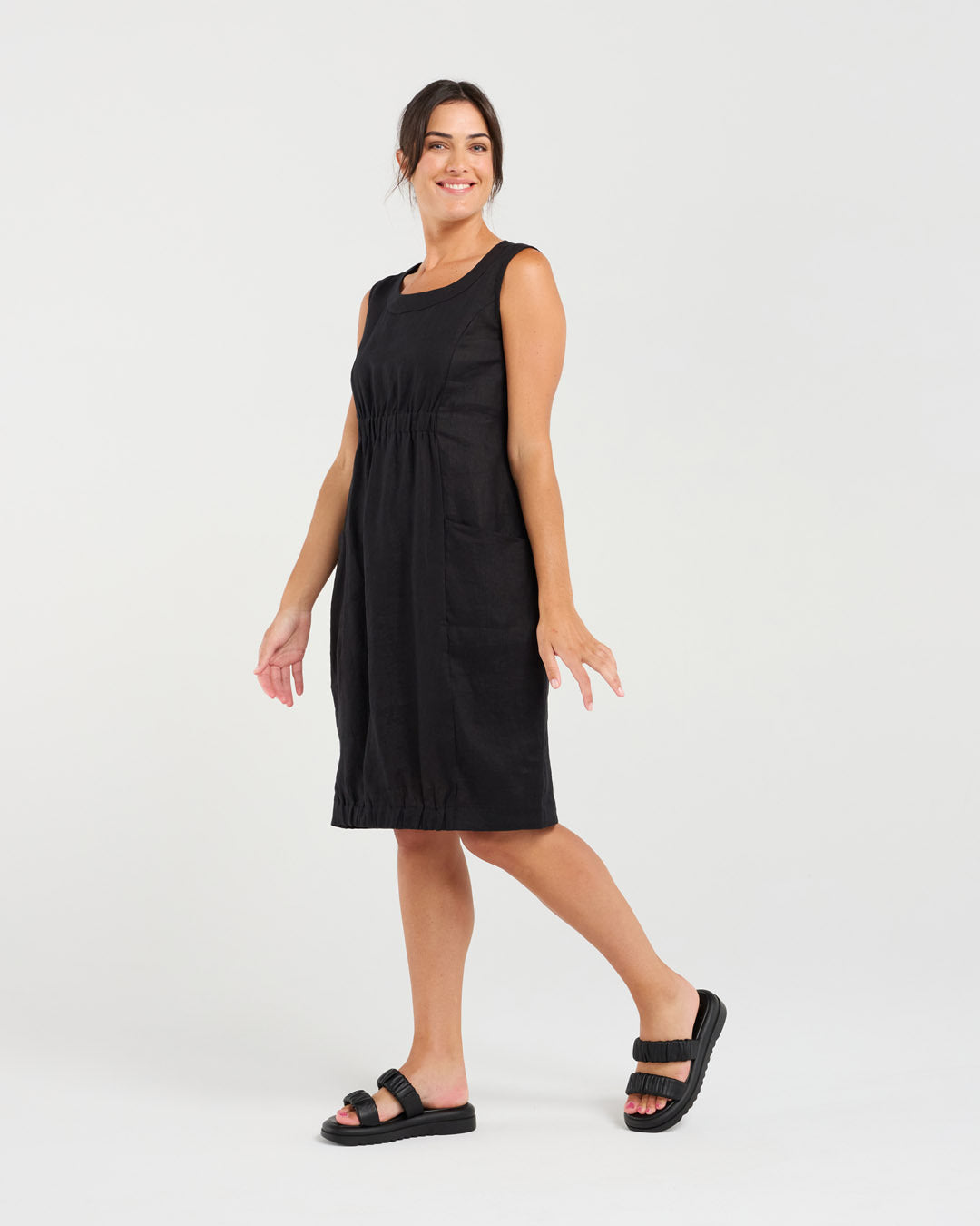 Marcella Two Pocket Elastic Waist Dress