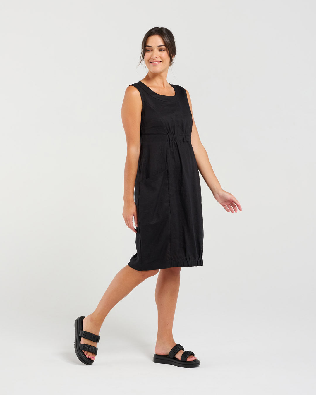 Marcella Two Pocket Elastic Waist Dress